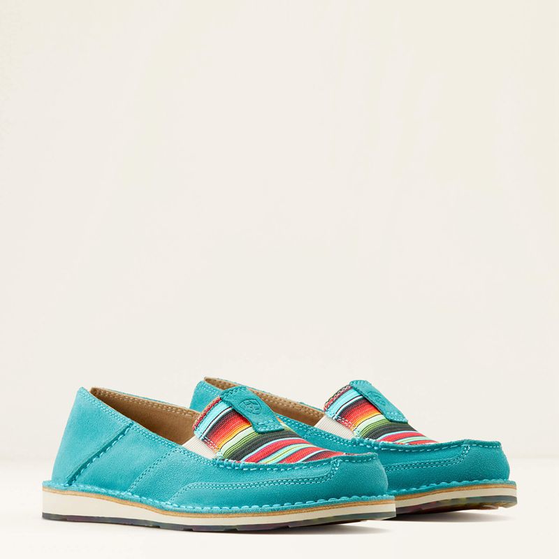 Ariat Cruiser Teal Suede/Striking Serape Polska | QWPMEH-574