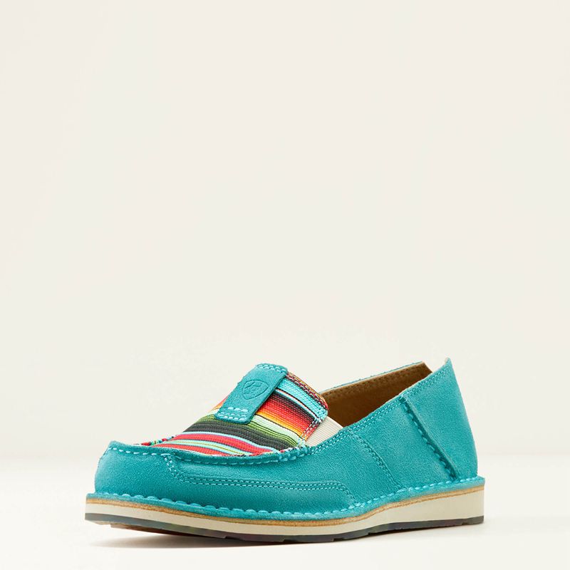 Ariat Cruiser Teal Suede/Striking Serape Polska | QWPMEH-574