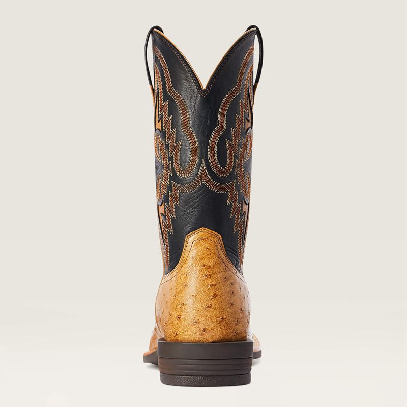 Ariat Dagger Western Boot Antique Saddle Fq Ostrich Polska | QDZPOH-205