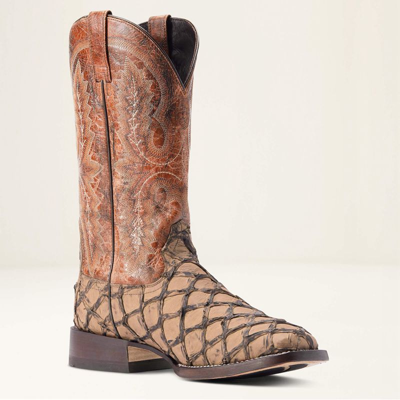 Ariat Deep Water Western Boot Aged Tan Piraruci Polska | DSJCYH-579