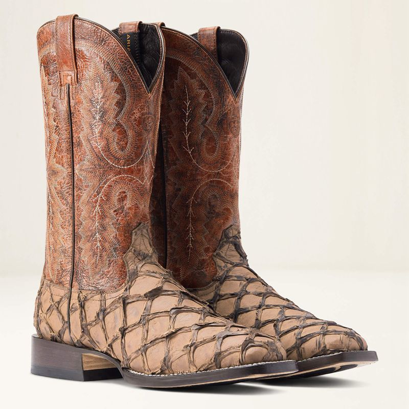 Ariat Deep Water Western Boot Aged Tan Piraruci Polska | DSJCYH-579