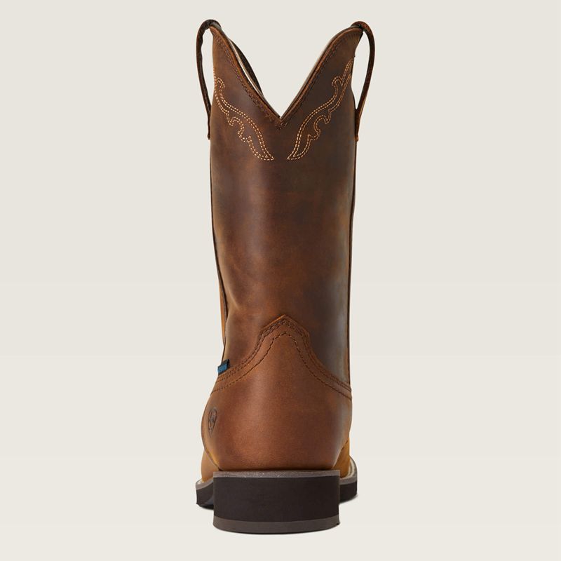 Ariat Delilah Round Toe Waterproof Western Boot Brązowe Polska | FWQTCA-127