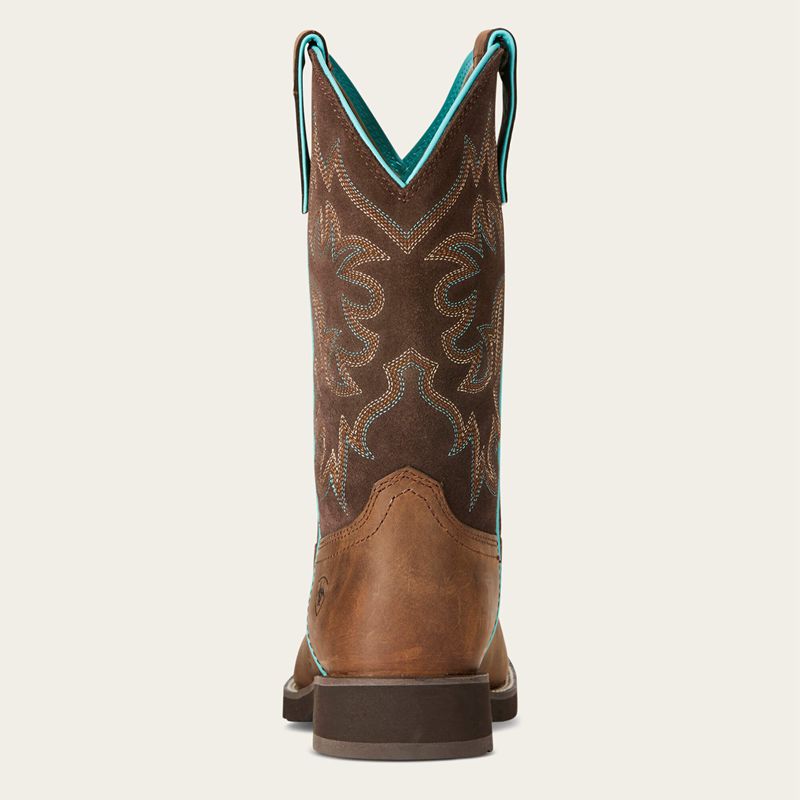 Ariat Delilah Round Toe Western Boot Brązowe Polska | SDBRNZ-417