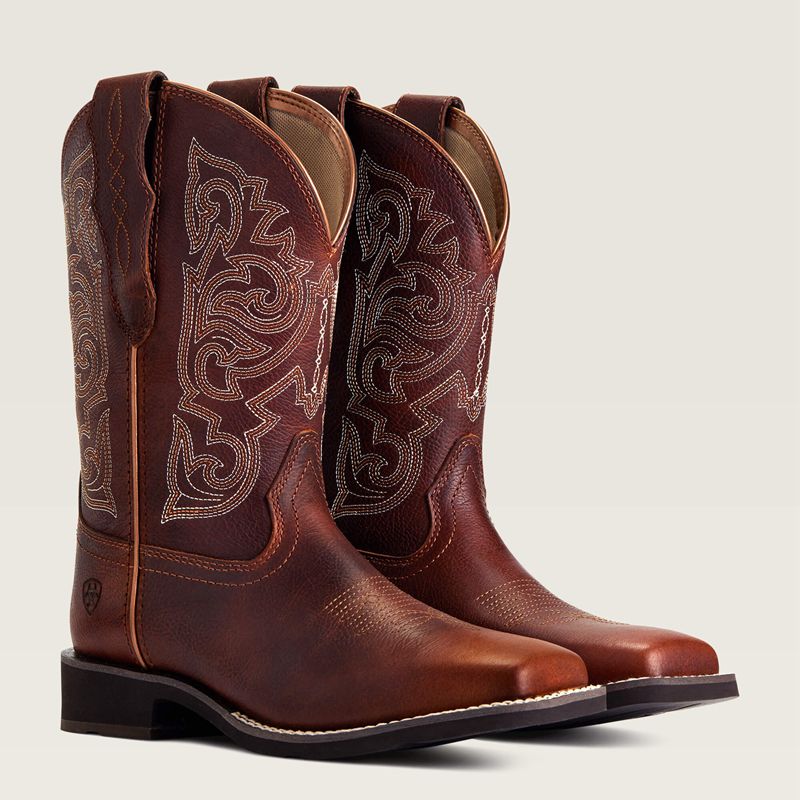 Ariat Delilah Stretchfit Western Boot Spiced Cider Polska | CPQZVR-016