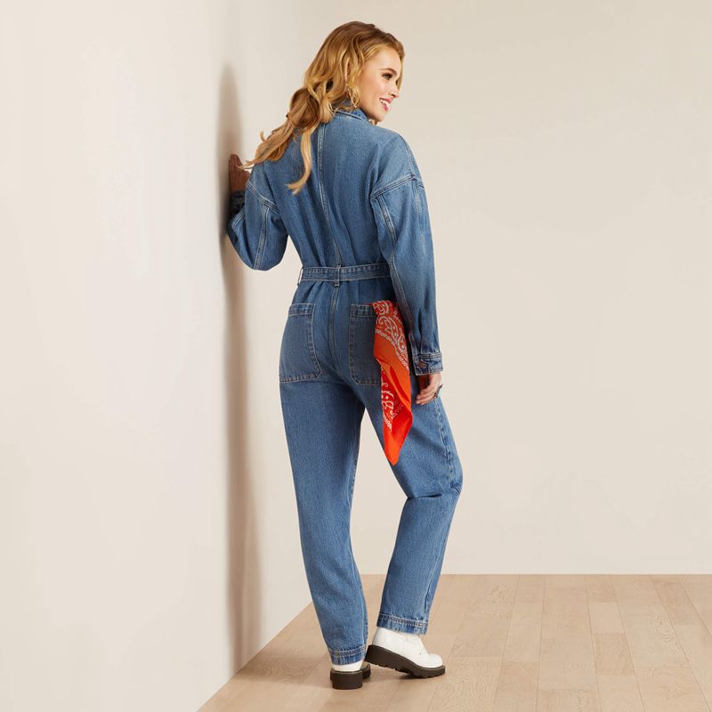 Ariat Denim Jumpsuit Georgia Polska | USRPQE-825