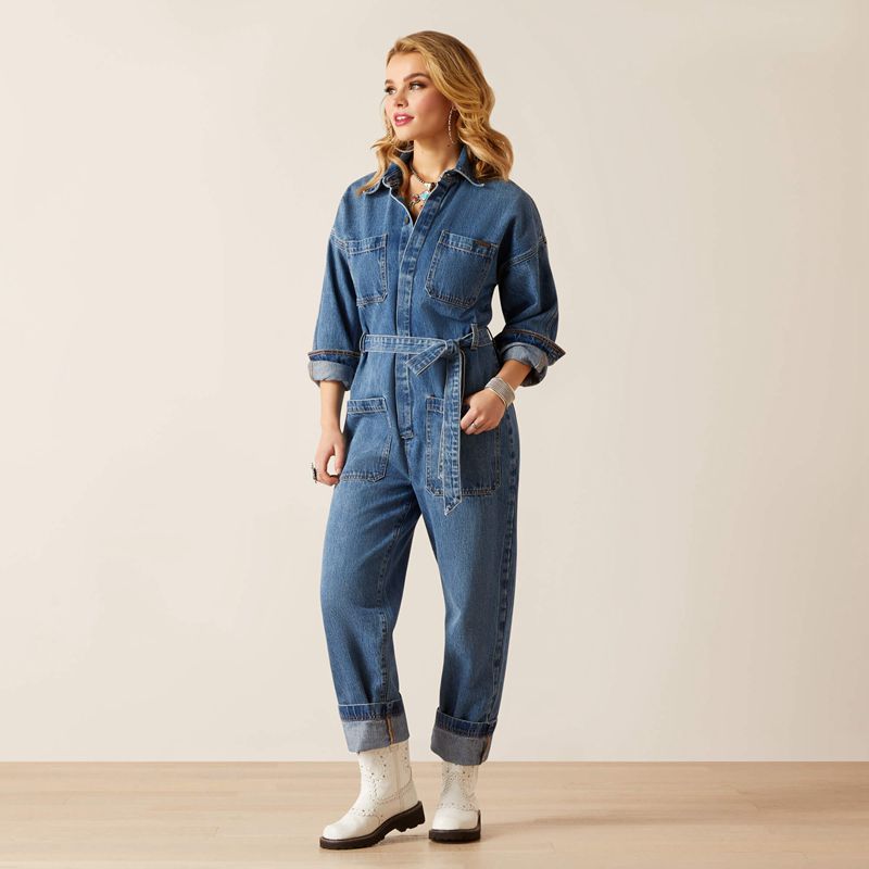 Ariat Denim Jumpsuit Georgia Polska | USRPQE-825