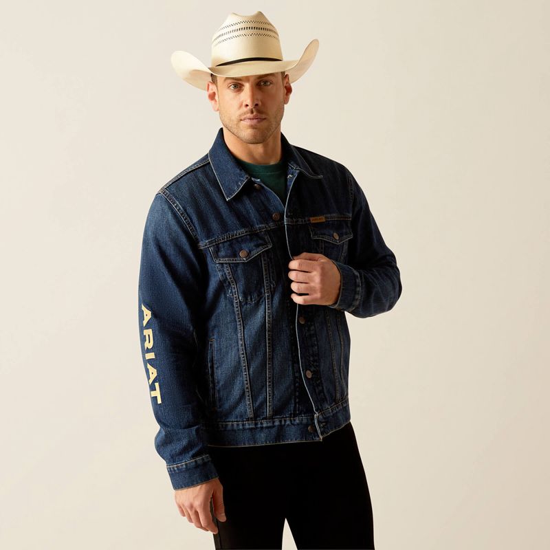 Ariat Denim Team Trucker Jacket Richford Polska | ERGHFN-398