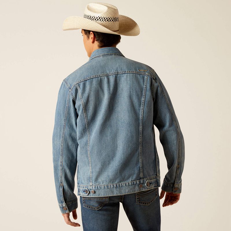 Ariat Denim Trucker Jacket Roby Polska | ELZFXS-238