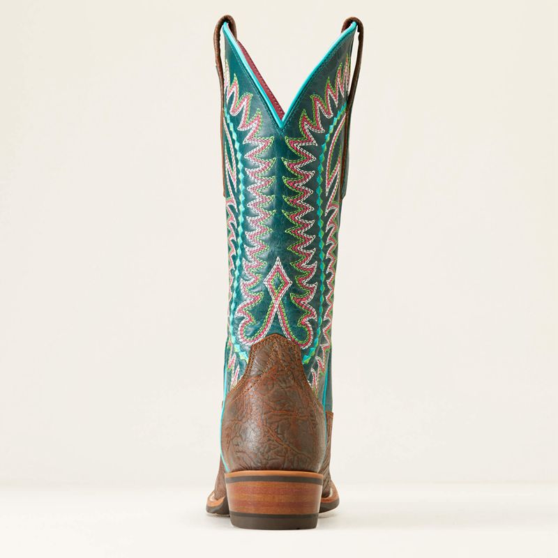 Ariat Derby Monroe Western Boot Shore Tan Polska | SLYFVC-980