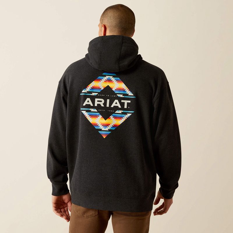 Ariat Diamond Canyon Hoodie Czarne Polska | TRMOWV-632