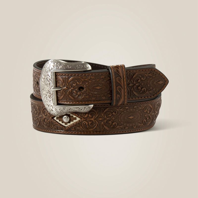 Ariat Diamond Medallion Belt Tan Polska | VWAEIR-568