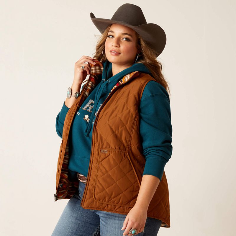 Ariat Dilon Chimayo Vest Chestnut Horse Polska | YAOTLF-637