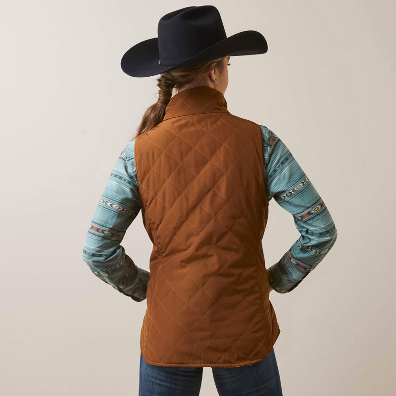 Ariat Dilon Chimayo Vest Chestnut Horse Polska | YAOTLF-637