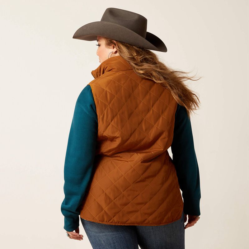 Ariat Dilon Chimayo Vest Chestnut Horse Polska | YAOTLF-637