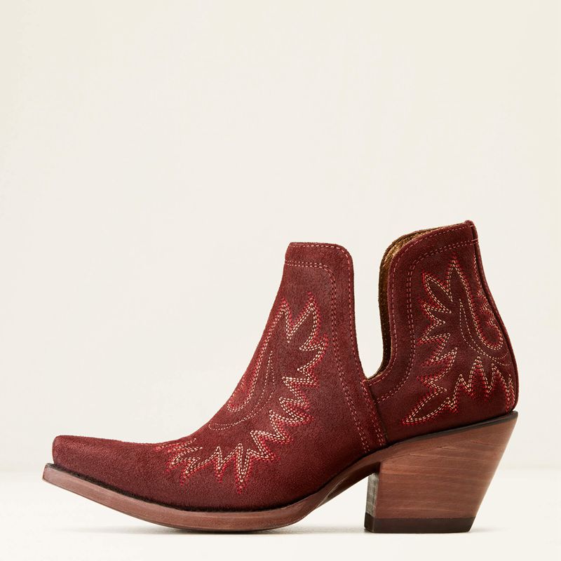 Ariat Dixon Bootie Merlot Suede Polska | HAWYRK-864