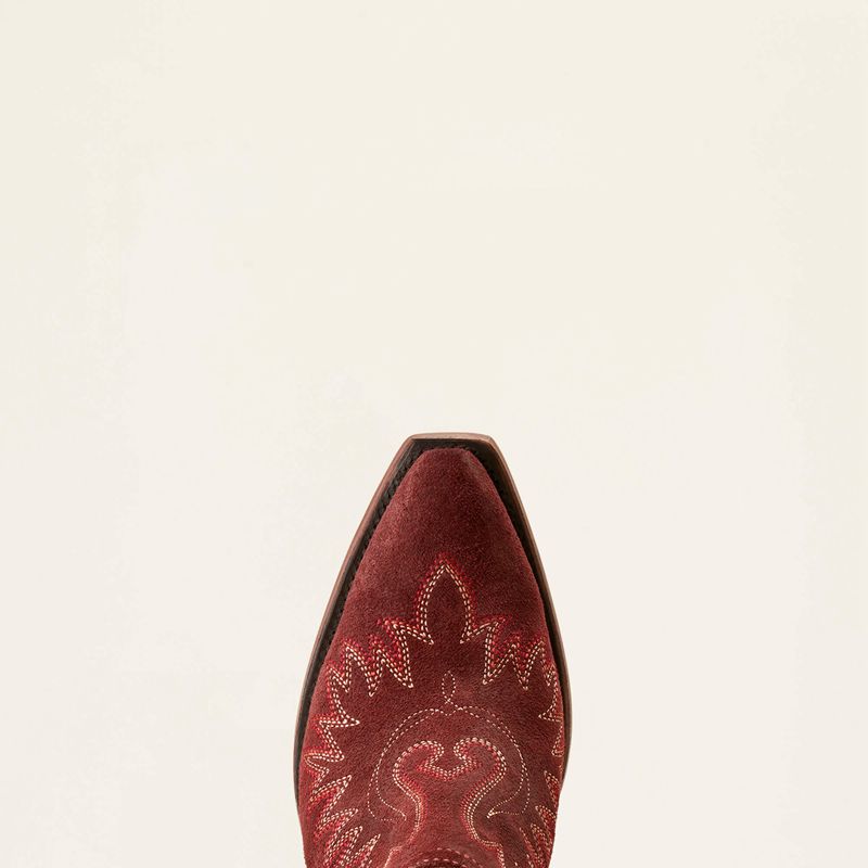 Ariat Dixon Bootie Merlot Suede Polska | HAWYRK-864