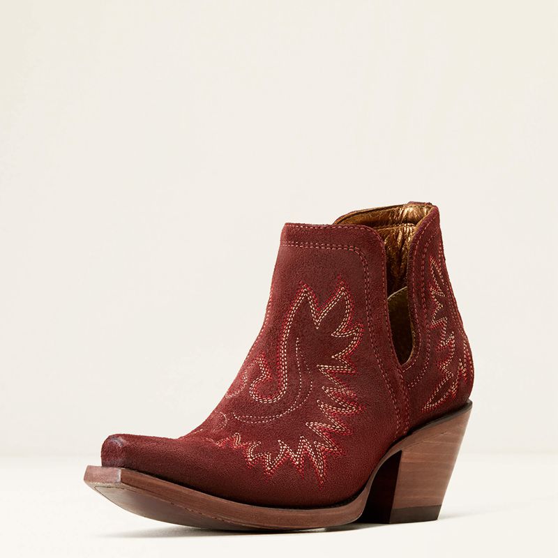 Ariat Dixon Bootie Merlot Suede Polska | HAWYRK-864