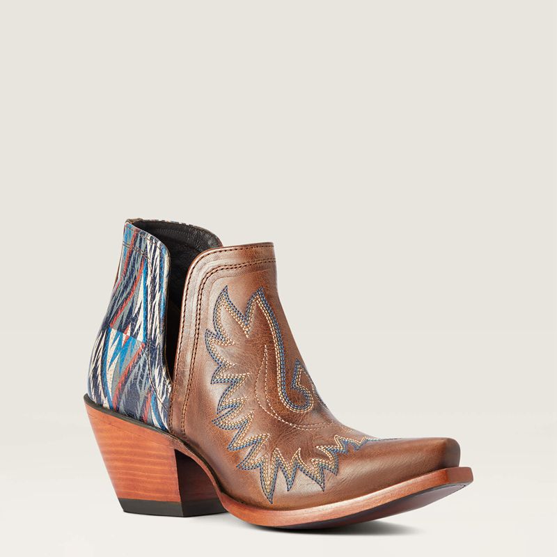 Ariat Dixon Chimayo Western Boot Fiery Tan Polska | PJNKIA-481