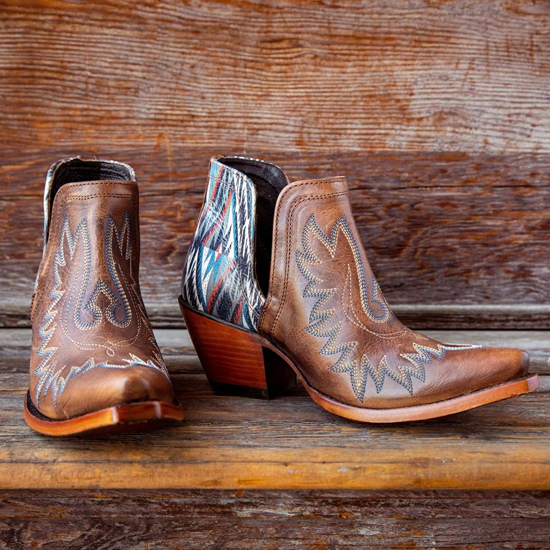 Ariat Dixon Chimayo Western Boot Fiery Tan Polska | PJNKIA-481