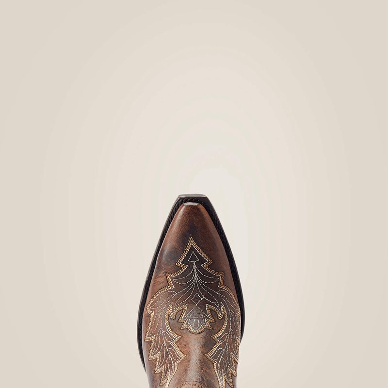 Ariat Dixon Low Heel Western Boot Rhino Tan Polska | QIHPTC-372