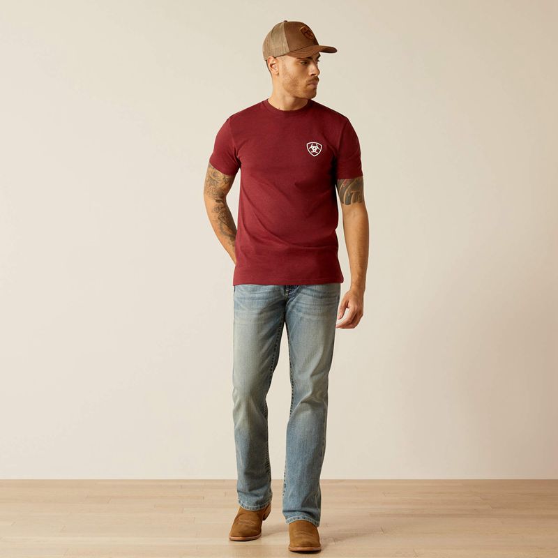 Ariat Eagle And Snake T-Shirt Czarne Polska | QNKBME-613