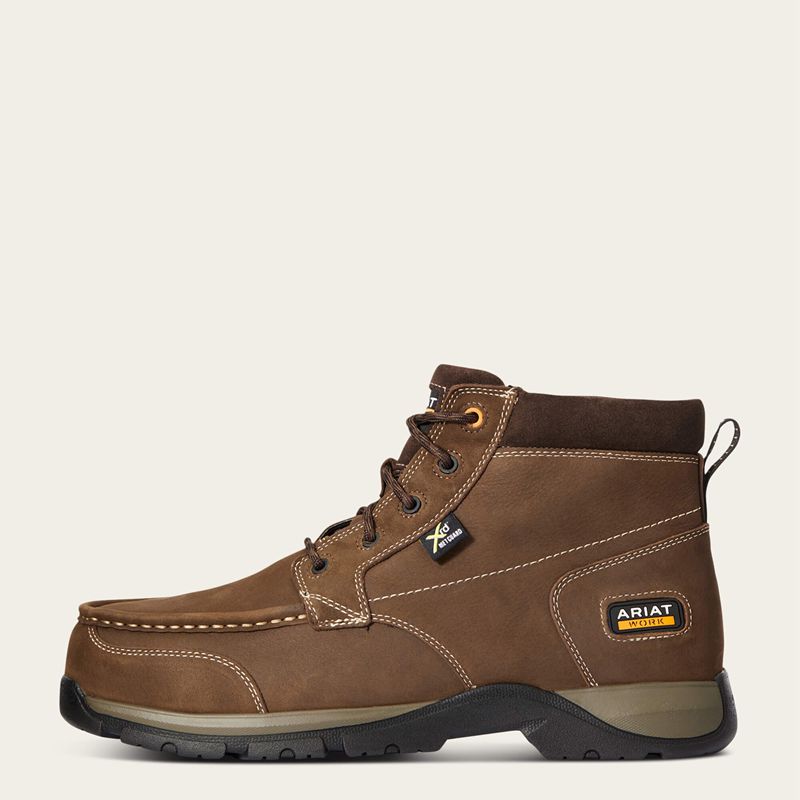 Ariat Edge Lte Chukka Metguard Composite Toe Work Boot Ciemny Brązowe Polska | PLQIKB-718