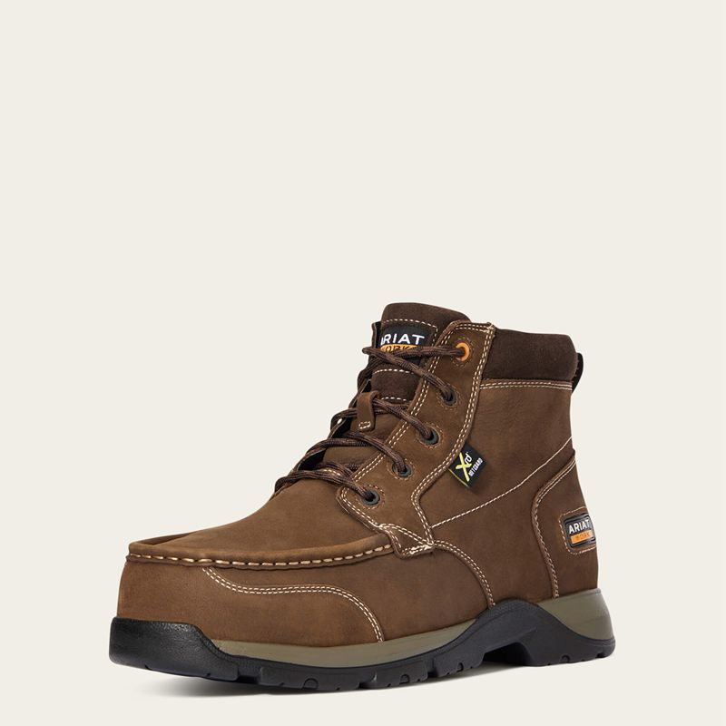 Ariat Edge Lte Chukka Metguard Composite Toe Work Boot Ciemny Brązowe Polska | PLQIKB-718