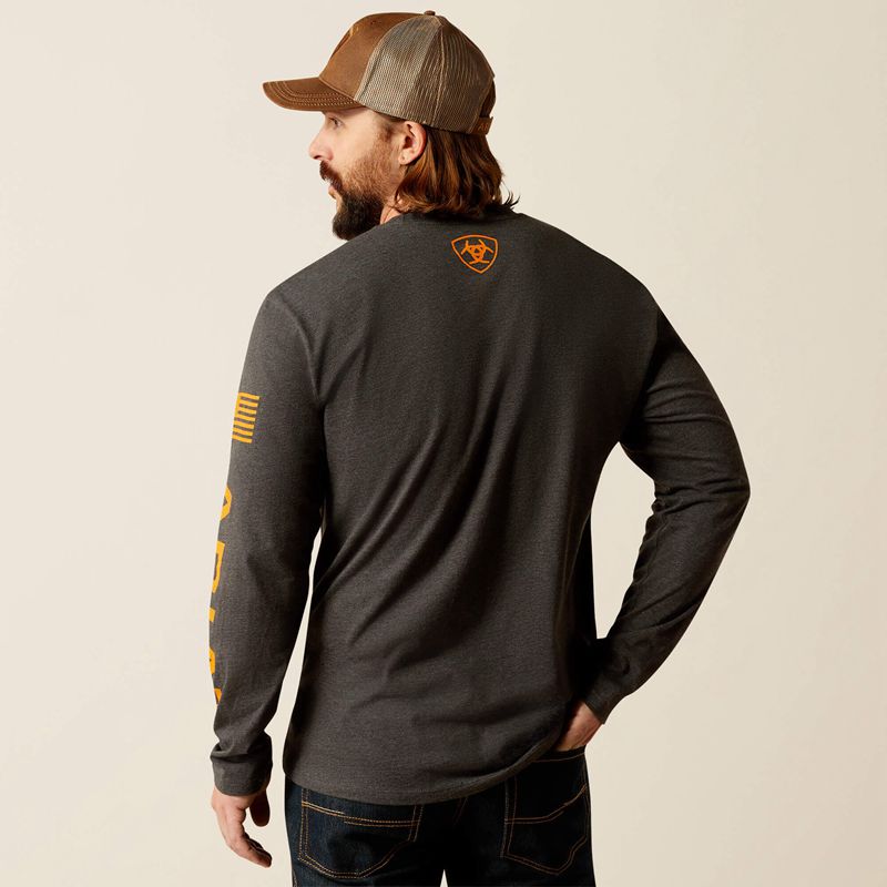 Ariat Elevated V2 T-Shirt Charcoal Heather Polska | FXVHST-639