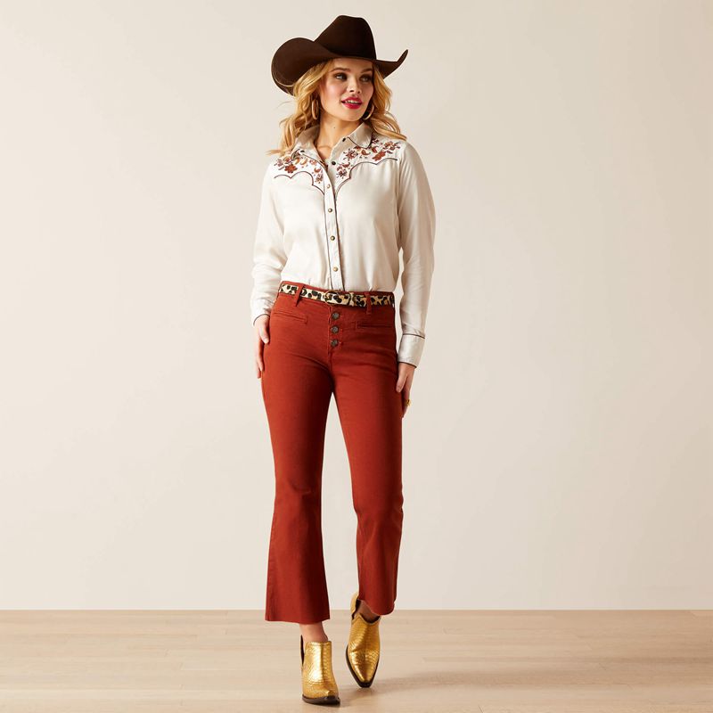 Ariat Elsa Shirt Blanc De Blanc Polska | GZTYMI-416