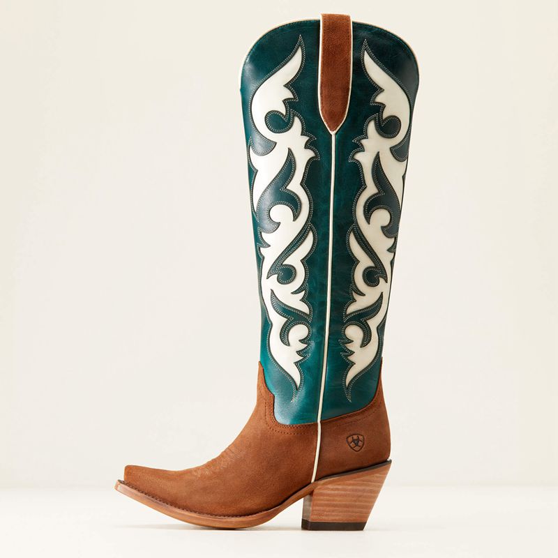 Ariat Elvira Stretchfit Western Boot Turkusowe Polska | SNQGTU-156