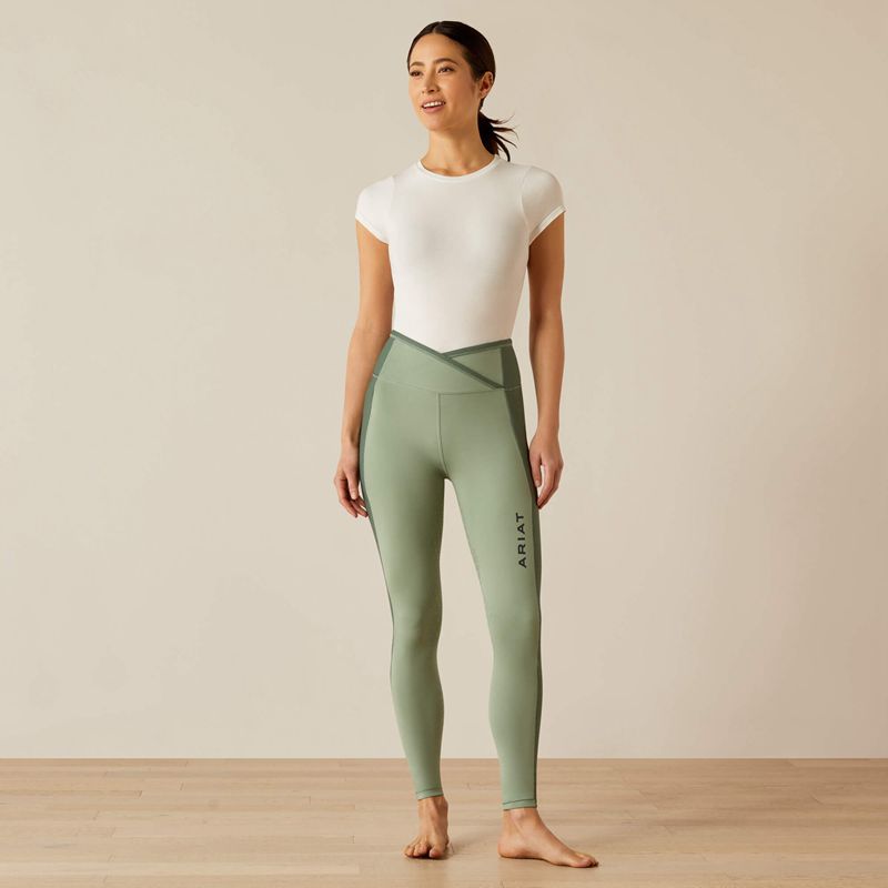 Ariat Eos Chic Half Grip Tight Lily Pad Polska | CEUGJZ-698