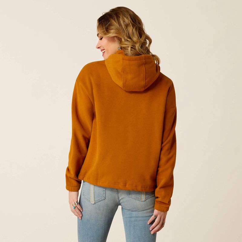 Ariat Essential Hoodie Roasted Pecan Polska | AHJYWM-075