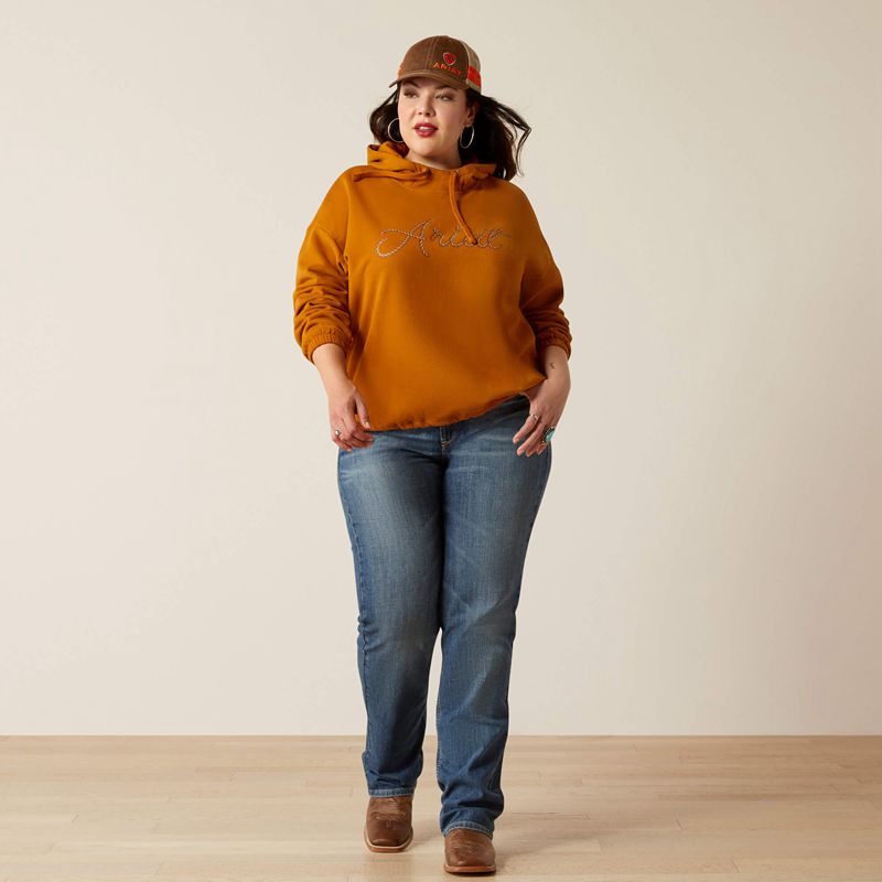 Ariat Essential Hoodie Roasted Pecan Polska | AHJYWM-075