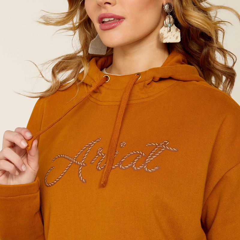 Ariat Essential Hoodie Roasted Pecan Polska | AHJYWM-075