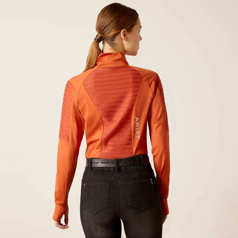 Ariat Facet Baselayer Burnt Brick Polska | RKOWDX-051