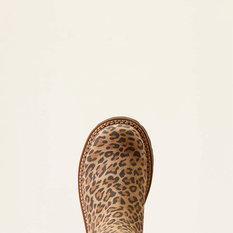 Ariat Fatbaby Chelsea Western Boot Cheetah/Chocolate Polska | FKIODW-983