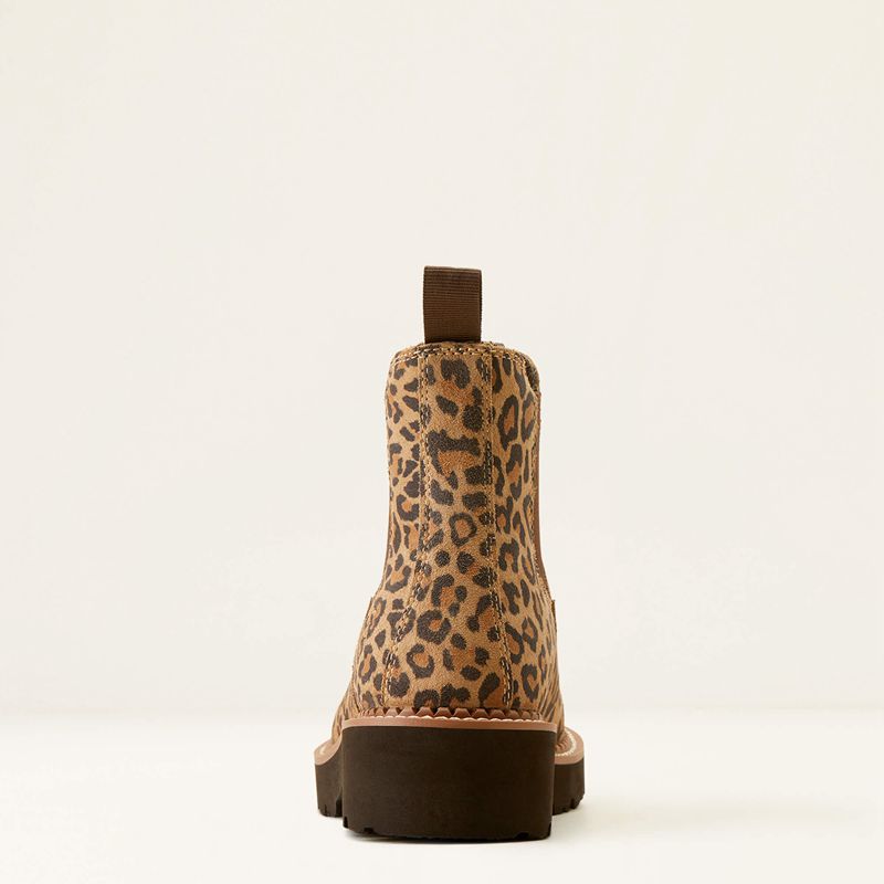 Ariat Fatbaby Chelsea Western Boot Cheetah/Chocolate Polska | FKIODW-983