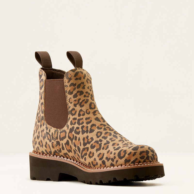 Ariat Fatbaby Chelsea Western Boot Cheetah/Chocolate Polska | FKIODW-983