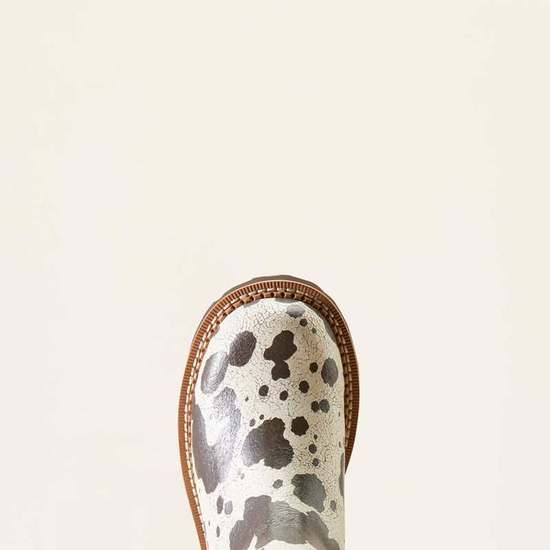 Ariat Fatbaby Chelsea Western Boot Cow Print Polska | AOSYBJ-720