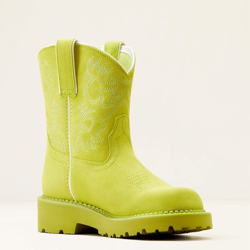 Ariat Fatbaby Western Boot Electric Lime Polska | BMEPAO-395