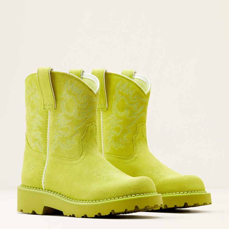 Ariat Fatbaby Western Boot Electric Lime Polska | BMEPAO-395