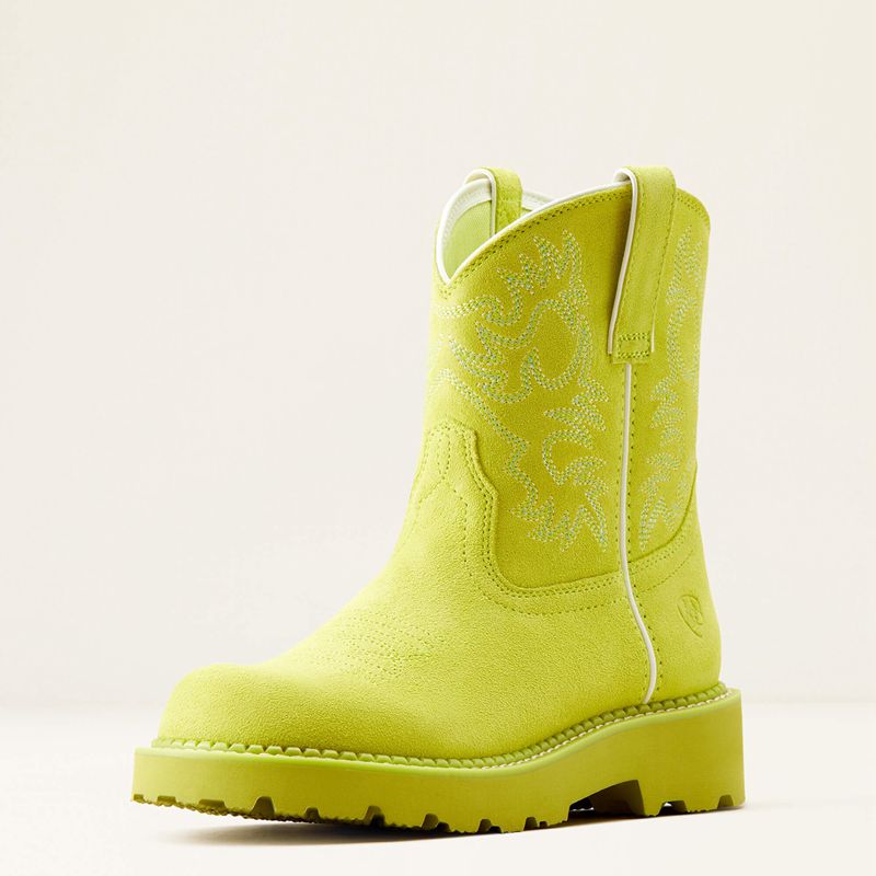 Ariat Fatbaby Western Boot Electric Lime Polska | BMEPAO-395