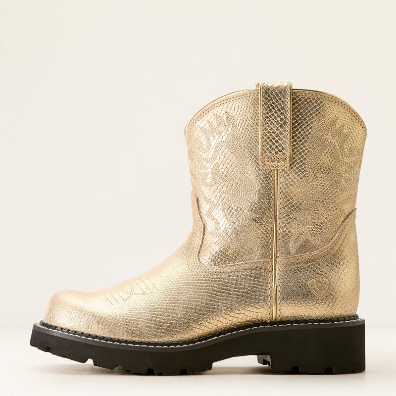 Ariat Fatbaby Western Boot Gilded Lizard Emboss Polska | GRXIZH-591