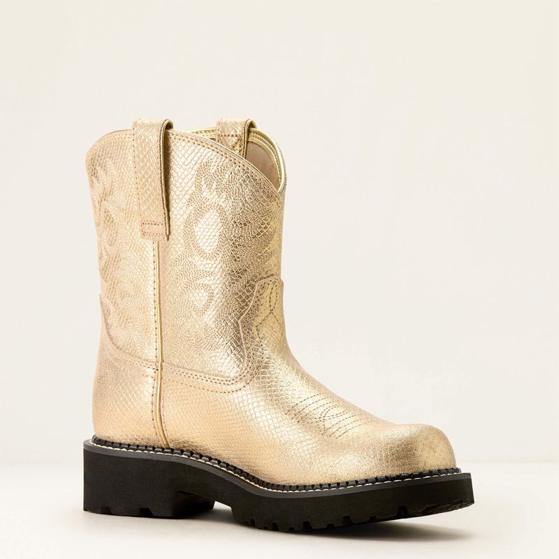 Ariat Fatbaby Western Boot Gilded Lizard Emboss Polska | GRXIZH-591