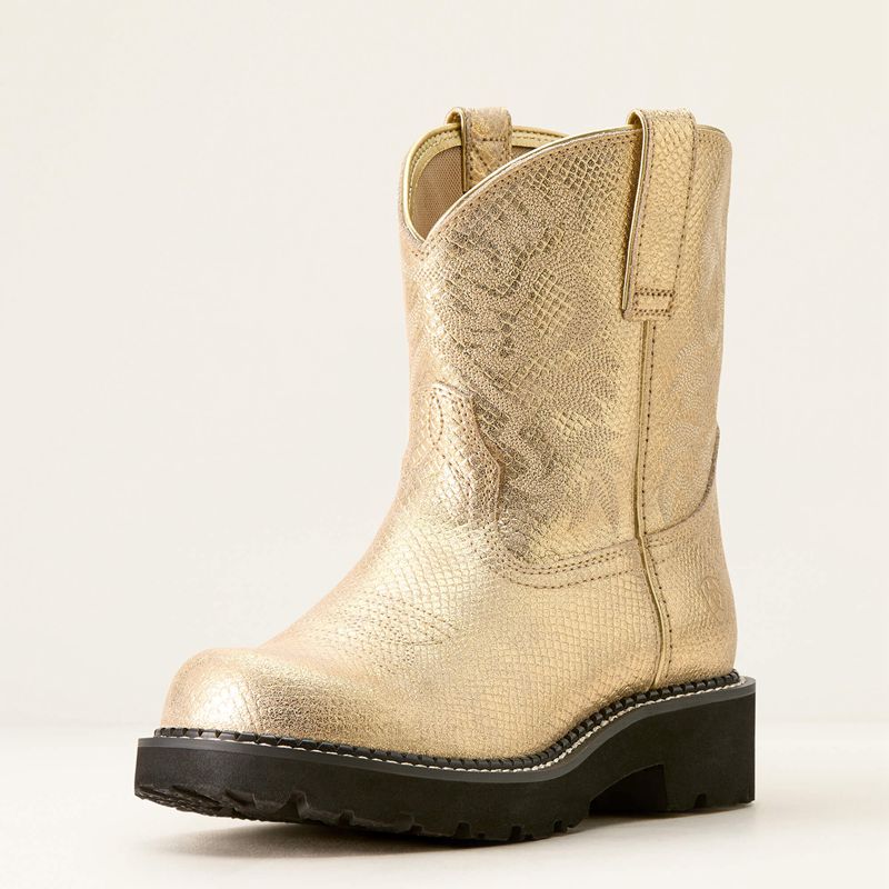 Ariat Fatbaby Western Boot Gilded Lizard Emboss Polska | GRXIZH-591