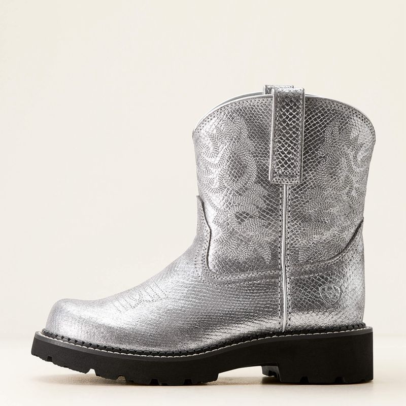 Ariat Fatbaby Western Boot Gunmetal Lizard Emboss Polska | SUFZBV-801