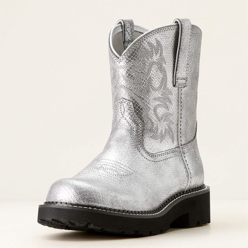 Ariat Fatbaby Western Boot Gunmetal Lizard Emboss Polska | SUFZBV-801