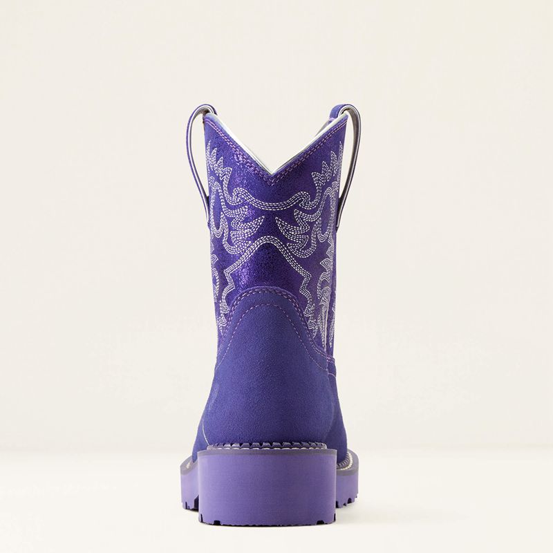 Ariat Fatbaby Western Boot Violet Suede/Purple Metallic Polska | RLJWNB-218