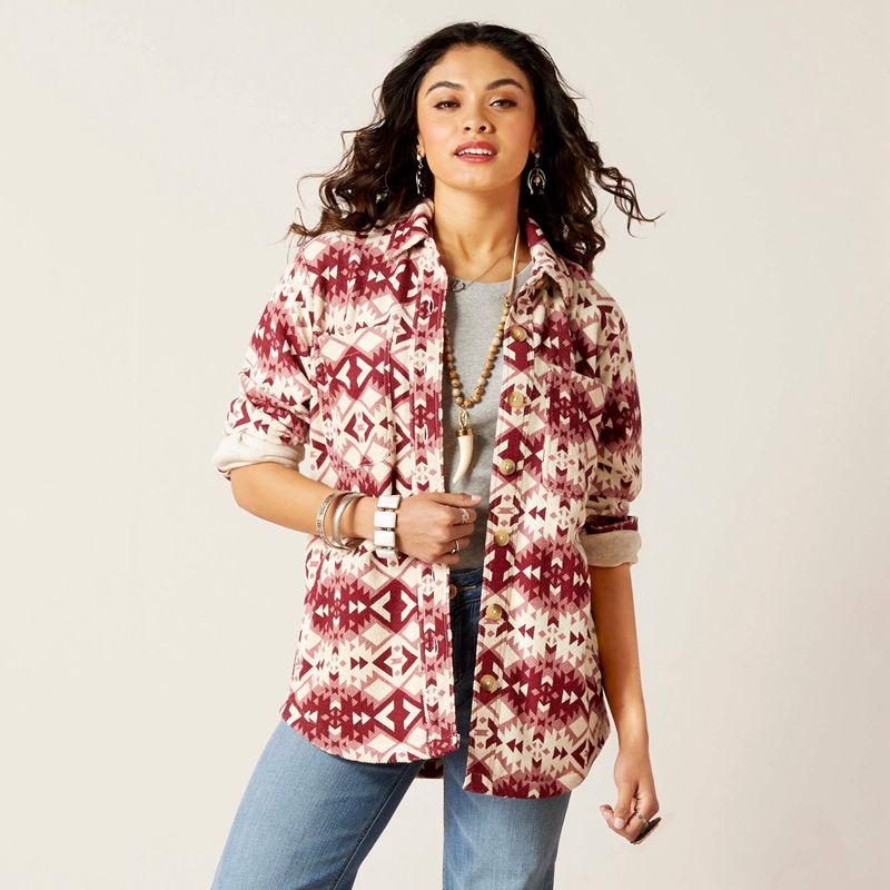 Ariat Fillmore Shirt Jacket Fillmore Sw Print Polska | KOALDF-719