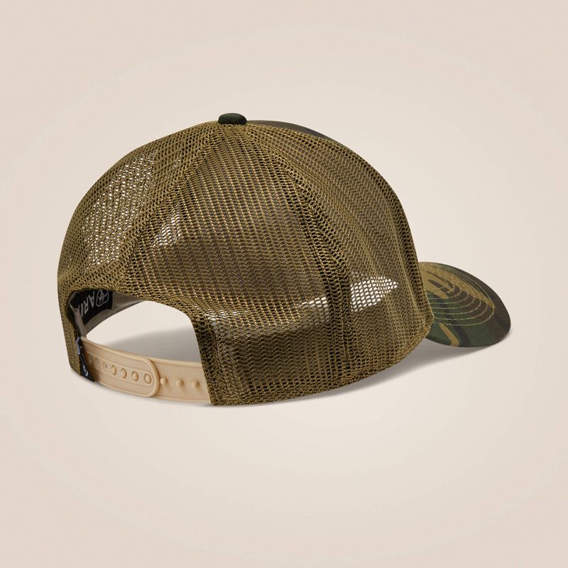 Ariat Flag Patch Cap Camo Polska | RNKMSV-130